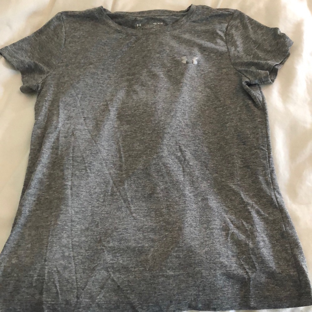 Gray Under Armour Workout Tee